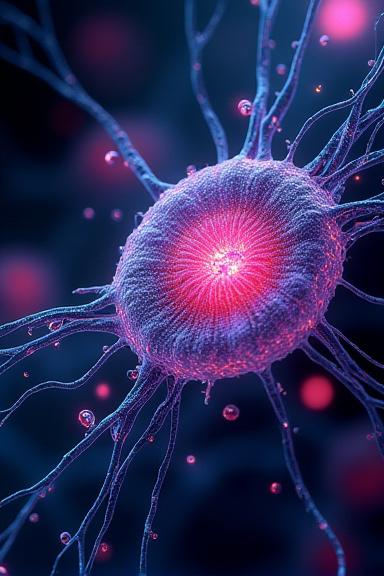 Book cover for 'The Cellular Symphony'.